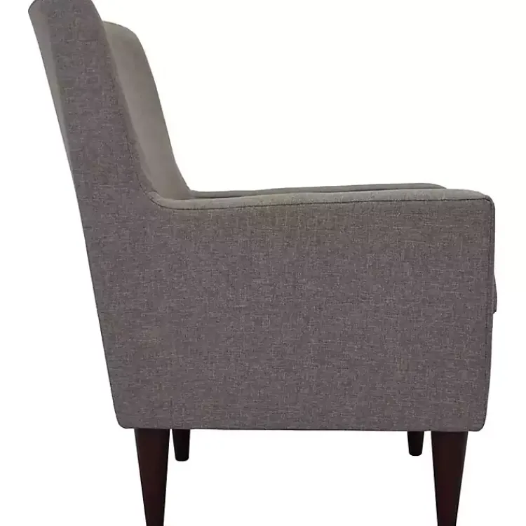 Kirklands Home Emma Quartz Upholstered Accent Chair Gray Outlet