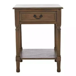 Kirklands Home Emory Natural Single Drawer Accent Table Black Hot