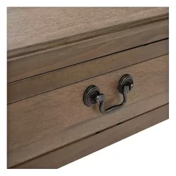 Kirklands Home Emory Natural Single Drawer Accent Table Black Hot