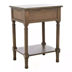 Kirklands Home Emory Natural Single Drawer Accent Table Black Hot