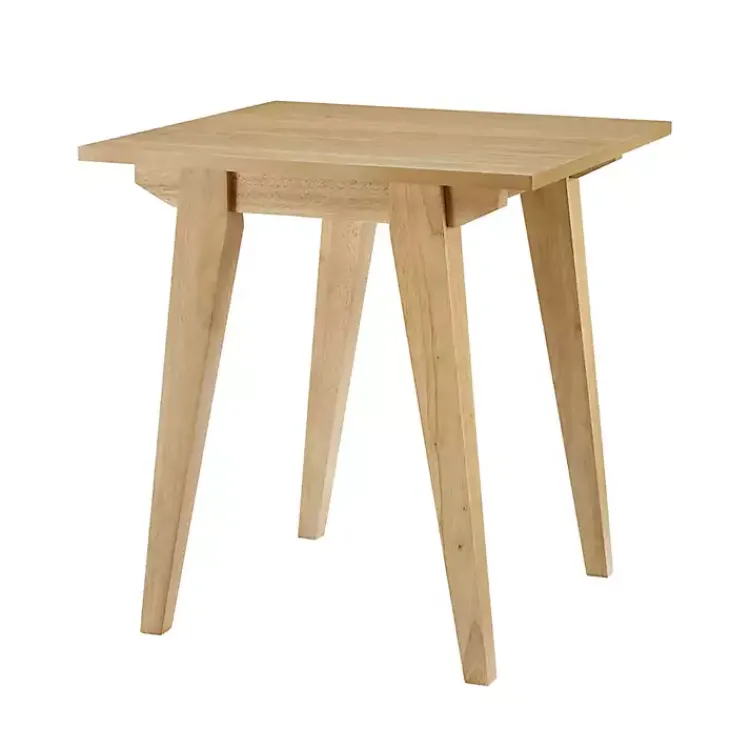Kirklands Home English Oak Wood Minimalist Accent Table Tan Online