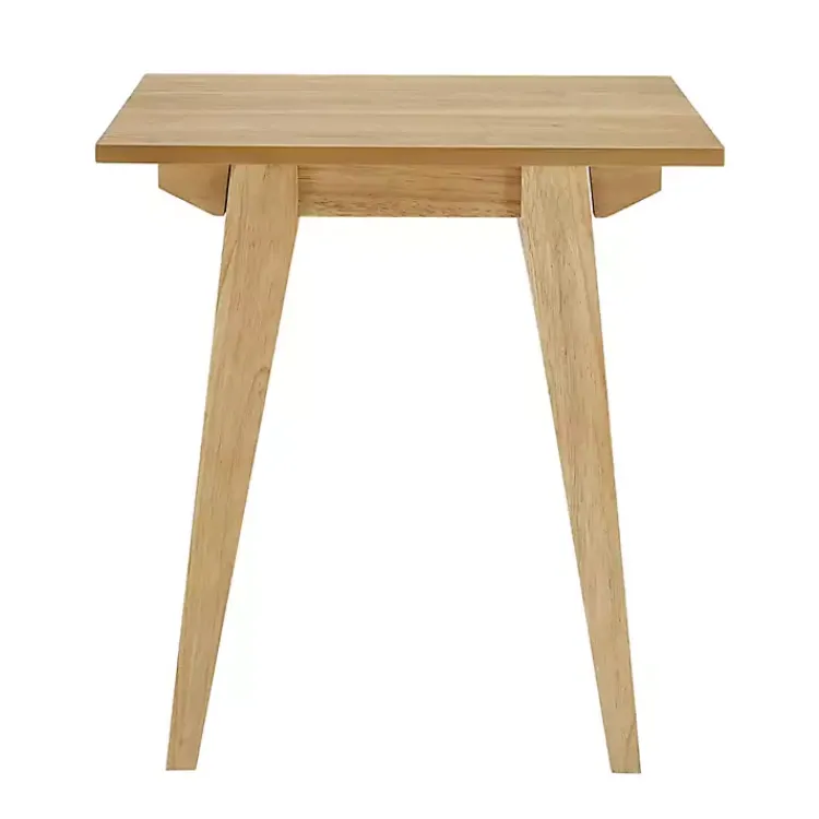 Kirklands Home English Oak Wood Minimalist Accent Table Tan Online