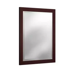 Kirklands Home Espresso Beveled Vanity Mirror Brown Clearance