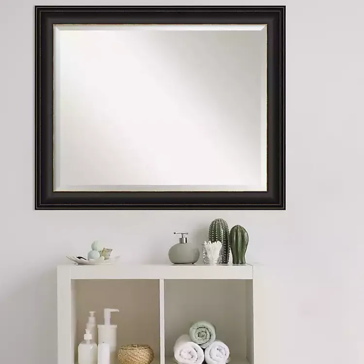 Kirklands Home Espresso Bronze Frame Beveled Mirror Clearance