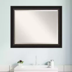 Kirklands Home Espresso Bronze Frame Beveled Mirror Clearance