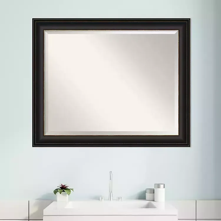Kirklands Home Espresso Bronze Frame Beveled Mirror Clearance
