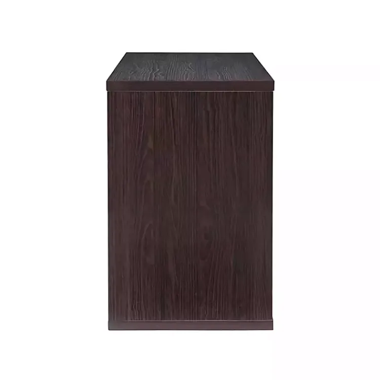 Kirklands Home Espresso Cube Storage Wood Desk Discount