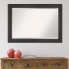 Kirklands Home Espresso Plank Beveled Mirror Hot