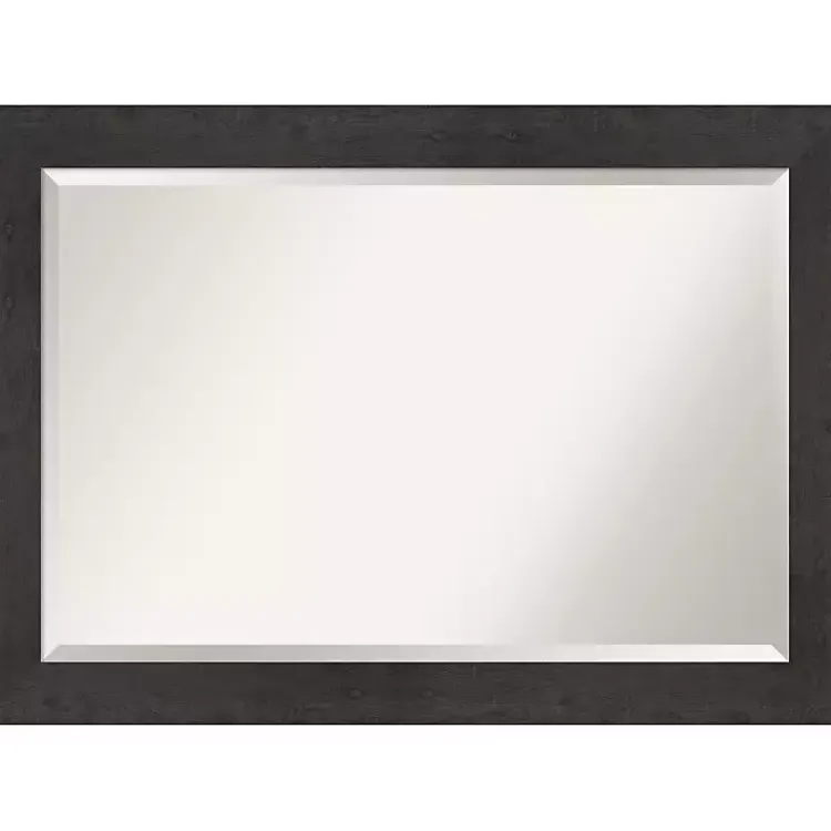 Kirklands Home Espresso Plank Beveled Mirror Hot