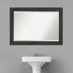 Kirklands Home Espresso Plank Beveled Mirror Hot
