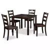 Kirklands Home Espresso Wood Brooke 5-pc. Dining Furniture Set Discount