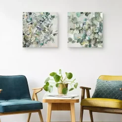 Kirklands Home Essential s I & II Canvas Art Prints Green New