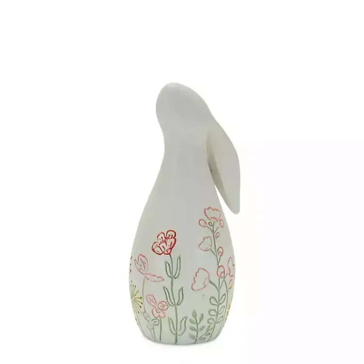Easter Decorations>Kirklands Home Etched Floral Bunny Statues, Set of 2