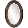 Kirklands Home Ethan Bronze Ribbed Oval Wall Mirror Hot