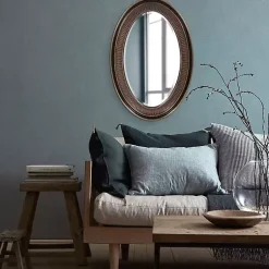 Kirklands Home Ethan Bronze Ribbed Oval Wall Mirror Hot