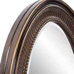 Kirklands Home Ethan Bronze Ribbed Oval Wall Mirror Hot