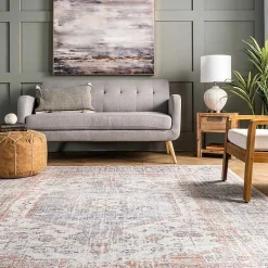 Kirklands Home Etta Distressed Vintage Washable Area Rug, 5x8 Sale