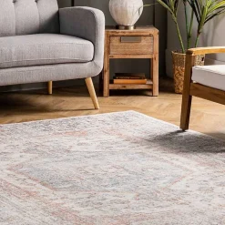 Kirklands Home Etta Distressed Vintage Washable Area Rug, 5x8 Sale