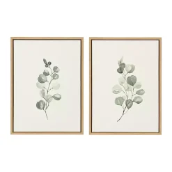 Kirklands Home Eucalyptus Sprigs Framed Canvas Prints, Set of 2