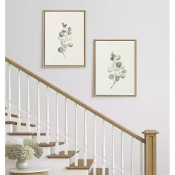Kirklands Home Eucalyptus Sprigs Framed Canvas Prints, Set of 2