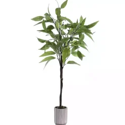 Trees & Topiaries>Kirklands Home Eucalyptus Tree in Stripped Pot