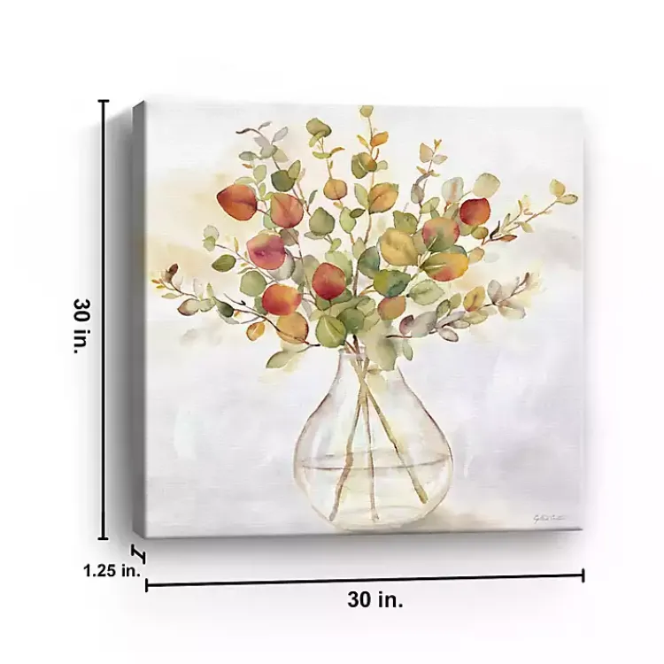 Kirklands Home Eucalyptus Vase Spice II Canvas Art Print Outlet