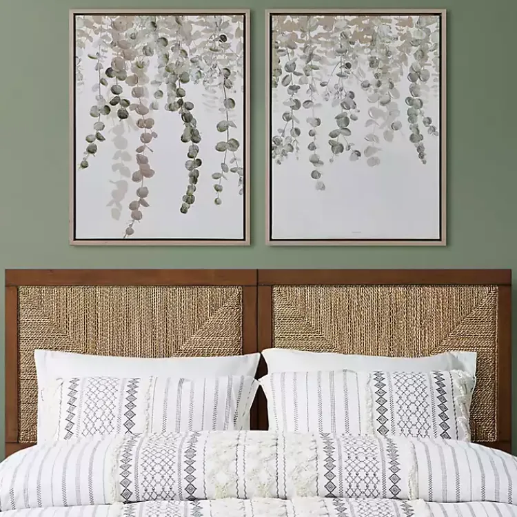 Kirklands Home Eucalyptus Waterfall Canvas Art Prints, Set of 2 Online