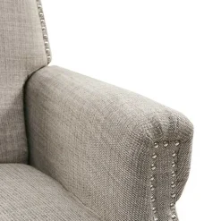 Kirklands Home Evanston Push-Back Sand Recliner Gray Outlet