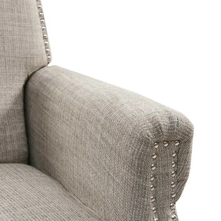 Kirklands Home Evanston Push-Back Sand Recliner Gray Outlet
