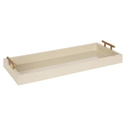 Decorative Trays>Kirklands Home Evelyn Cream Narrow Decorative Tray Ivory