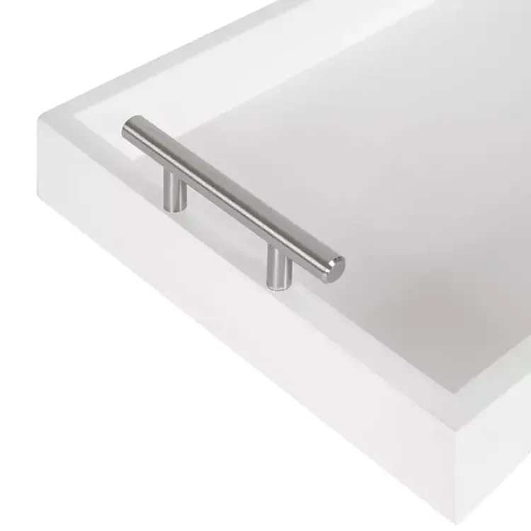 Decorative Trays>Kirklands Home Evelyn Narrow Decorative Tray White