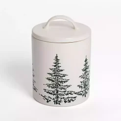 Kirklands Home Evergreen Ceramic Canister Sale