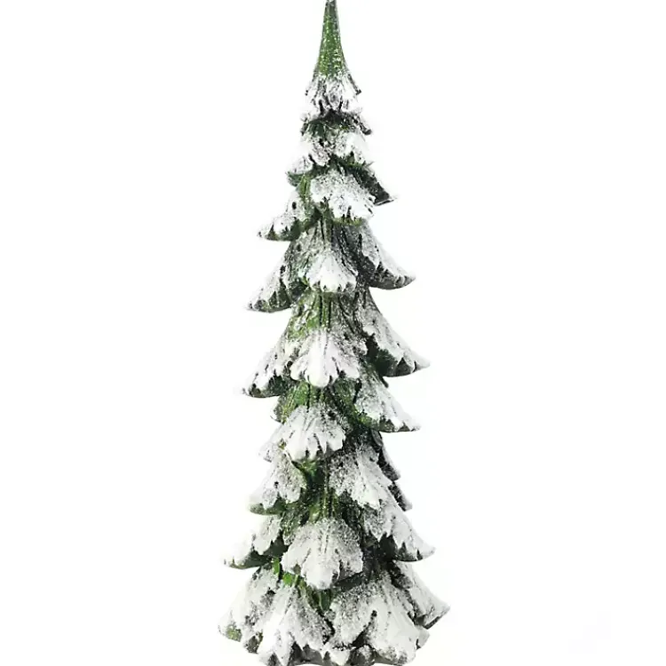 Christmas Decorations>Kirklands Home Evergreen Christmas Tree with Frosted Snow, 20 in.