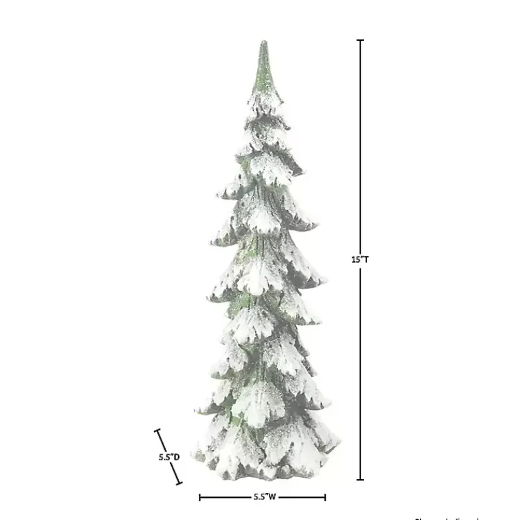 Christmas Decorations>Kirklands Home Evergreen Christmas Tree with Frosted Snow, 20 in.