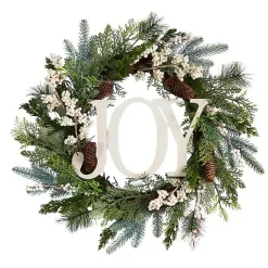 Christmas Wreaths>Kirklands Home Evergreen Pineberry Joy Wreath