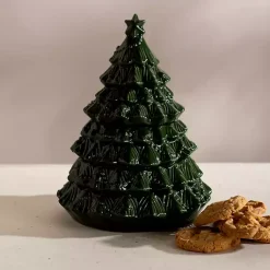 Kirklands Home Ever Shaped Cookie Jar Green