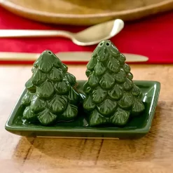 Kirklands Home Ever Shaped 3-pc. Salt and Pepper Shaker Set Green