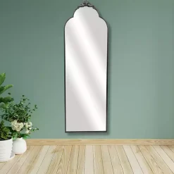 Kirklands Home Everlaine Modern Victorian Leaner Mirror Black Hot