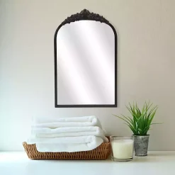 Kirklands Home Everlaine Modern Victorian Wall Mirror Black Hot