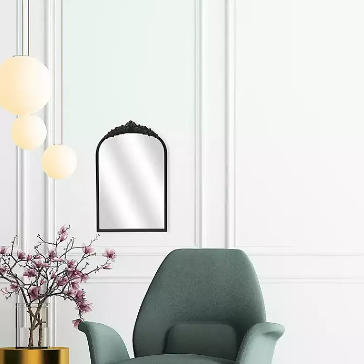Kirklands Home Everlaine Modern Victorian Wall Mirror Black Hot