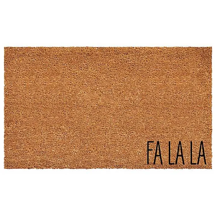 Outdoor Christmas Decorations>Kirklands Home Fa La La Coir Doormat