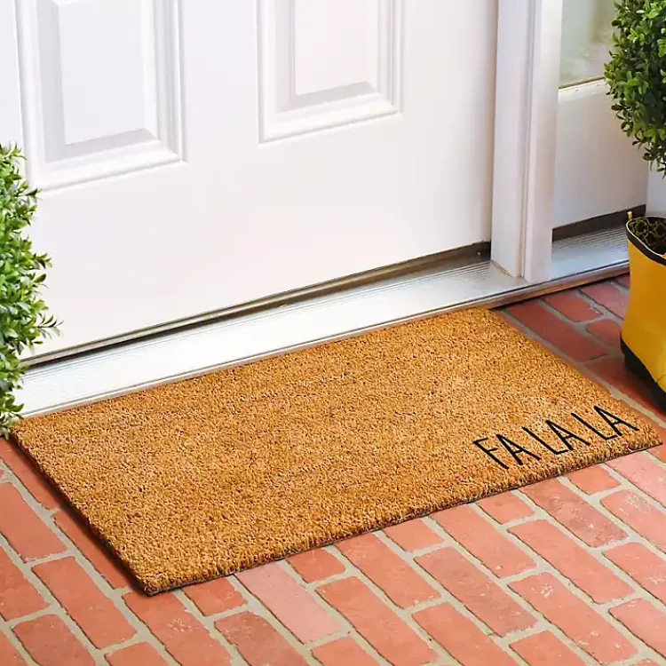 Outdoor Christmas Decorations>Kirklands Home Fa La La Coir Doormat