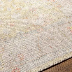 Kirklands Home Faded Botanical Washable Area Rug, 6x9 Clearance