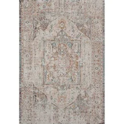 Kirklands Home Faded Turkish Indoor/Outdoor Area Rug, 7x9 Ivory Discount