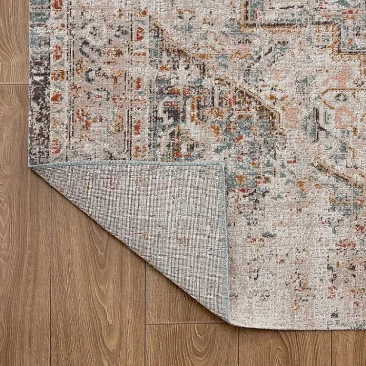 Kirklands Home Faded Turkish Indoor/Outdoor Area Rug, 7x9 Ivory Discount