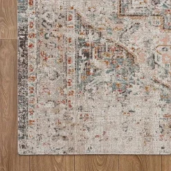 Kirklands Home Faded Turkish Indoor/Outdoor Area Rug, 7x9 Ivory Discount