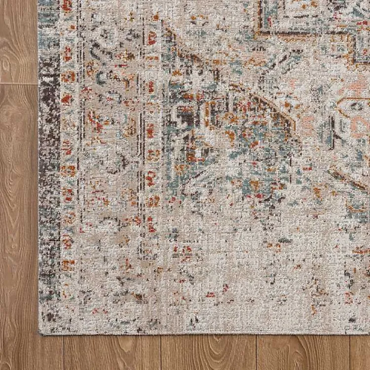 Kirklands Home Faded Turkish Indoor/Outdoor Area Rug, 7x9 Ivory Discount