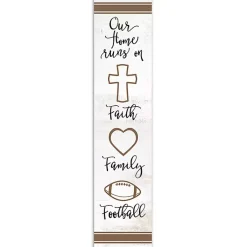 Kirklands Home Faith Family Football Porch Board Online