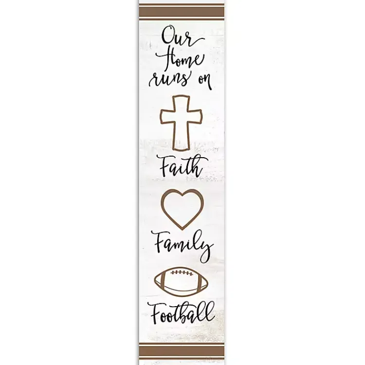 Kirklands Home Faith Family Football Porch Board Online