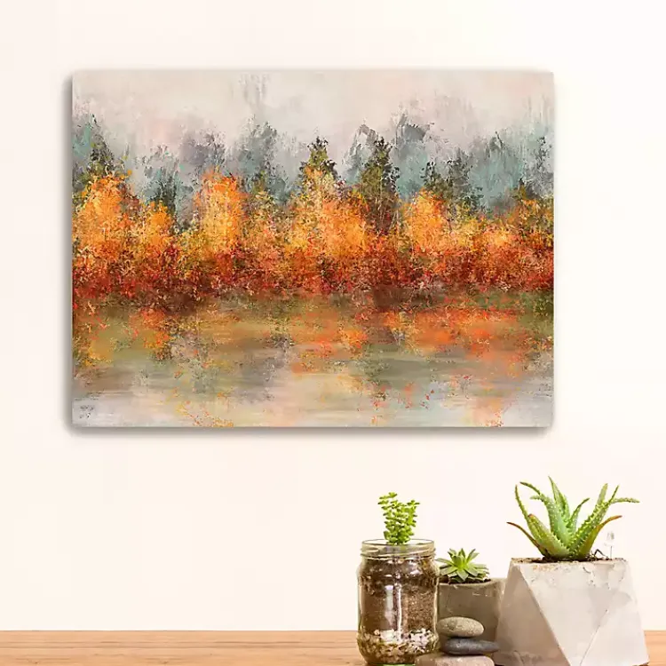 Fall>Kirklands Home Fall Abstract Canvas Art Print, 24x18 in.